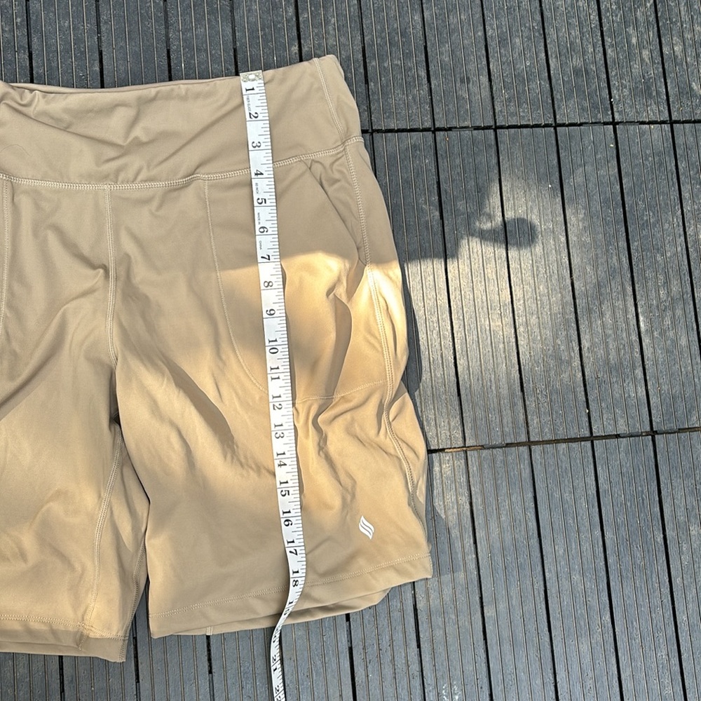 NWT Satiny XL biker shorts sand colored - Picture 8 of 8